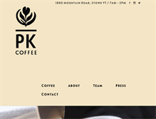 Tablet Screenshot of pkcoffee.com